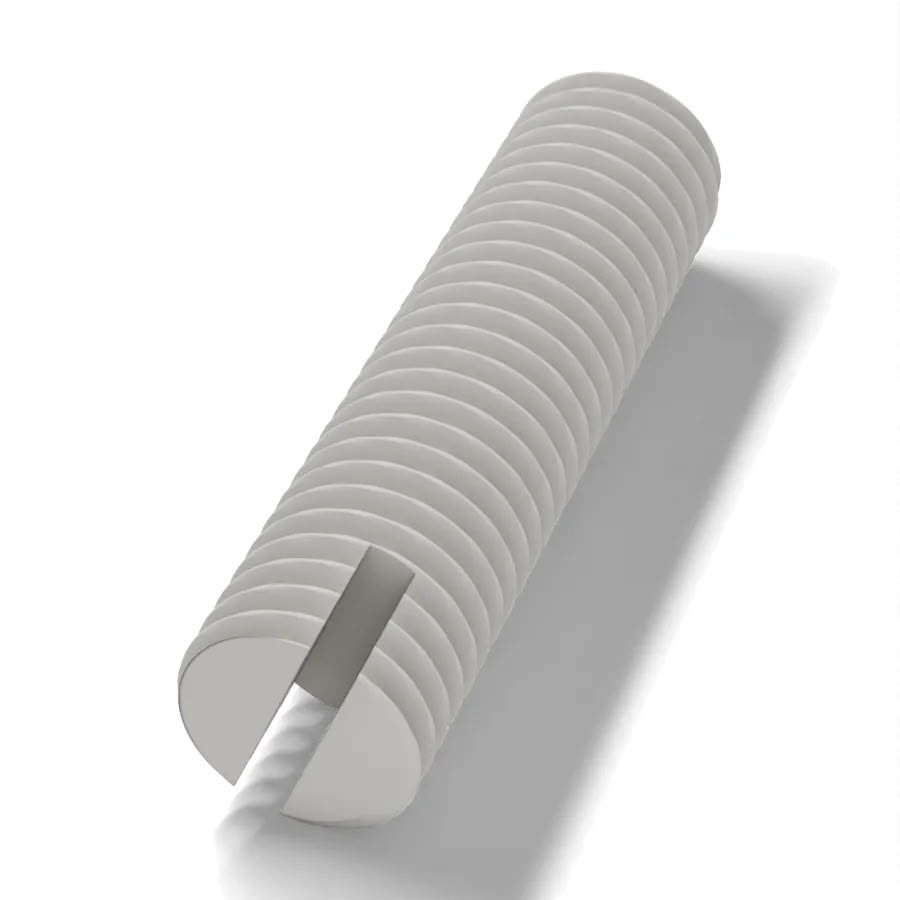DIN 551 Kunststof (polyamide) Zonder kop Zaagsnede