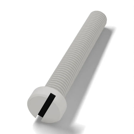 DIN 84 Kunststof (polyamide) Cilinderkop Zaagsnede
